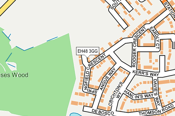 EH48 3GG map - OS OpenMap – Local (Ordnance Survey) EH48 3GG map - OS OpenMap – Local (Ordnance Survey)