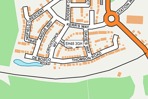 EH48 3GH map - OS OpenMap – Local (Ordnance Survey) EH48 3GH map - OS OpenMap – Local (Ordnance Survey)