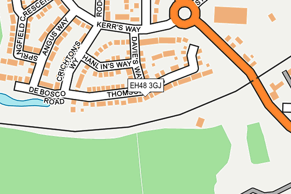 EH48 3GJ map - OS OpenMap – Local (Ordnance Survey) EH48 3GJ map - OS OpenMap – Local (Ordnance Survey)