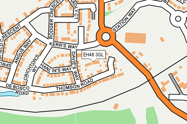 EH48 3GL map - OS OpenMap – Local (Ordnance Survey) EH48 3GL map - OS OpenMap – Local (Ordnance Survey)