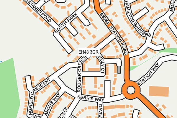 EH48 3GR map - OS OpenMap – Local (Ordnance Survey) EH48 3GR map - OS OpenMap – Local (Ordnance Survey)