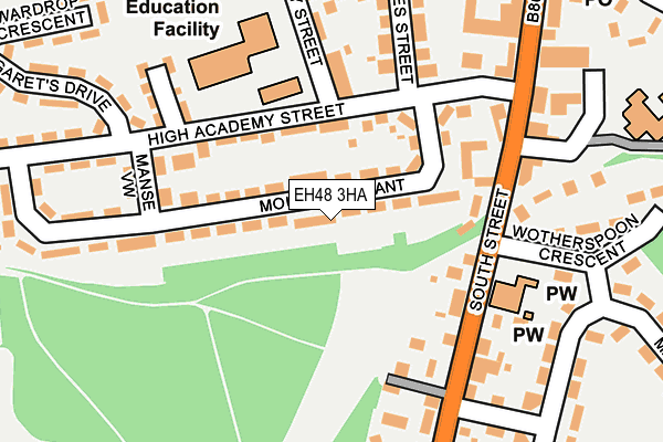 EH48 3HA map - OS OpenMap – Local (Ordnance Survey) EH48 3HA map - OS OpenMap – Local (Ordnance Survey)
