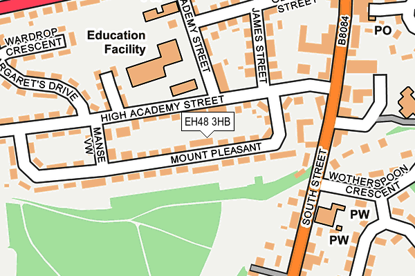 EH48 3HB map - OS OpenMap – Local (Ordnance Survey) EH48 3HB map - OS OpenMap – Local (Ordnance Survey)