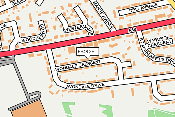 EH48 3HL map - OS OpenMap – Local (Ordnance Survey) EH48 3HL map - OS OpenMap – Local (Ordnance Survey)
