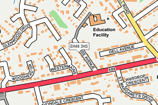 EH48 3HS map - OS OpenMap – Local (Ordnance Survey) EH48 3HS map - OS OpenMap – Local (Ordnance Survey)