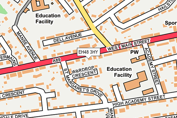 EH48 3HY map - OS OpenMap – Local (Ordnance Survey) EH48 3HY map - OS OpenMap – Local (Ordnance Survey)