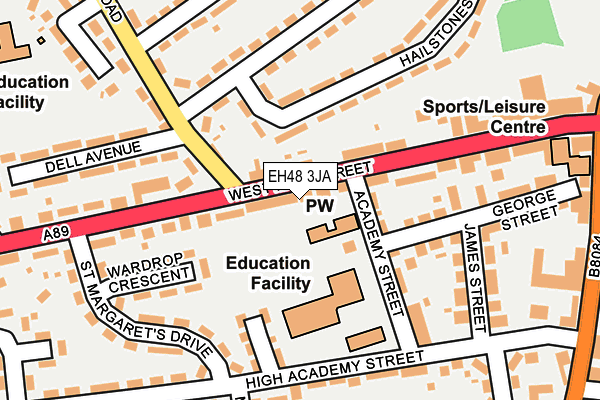 EH48 3JA map - OS OpenMap – Local (Ordnance Survey) EH48 3JA map - OS OpenMap – Local (Ordnance Survey)