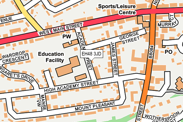 EH48 3JD map - OS OpenMap – Local (Ordnance Survey) EH48 3JD map - OS OpenMap – Local (Ordnance Survey)
