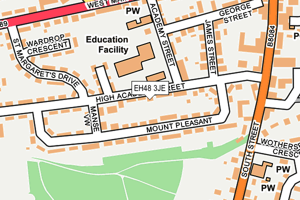 EH48 3JE map - OS OpenMap – Local (Ordnance Survey) EH48 3JE map - OS OpenMap – Local (Ordnance Survey)