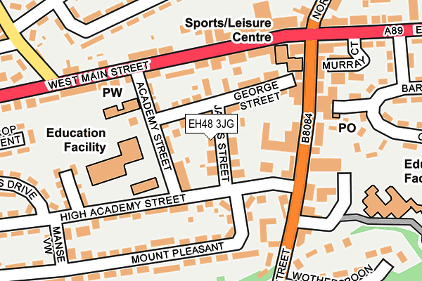 EH48 3JG map - OS OpenMap – Local (Ordnance Survey) EH48 3JG map - OS OpenMap – Local (Ordnance Survey)