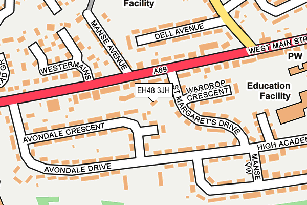 EH48 3JH map - OS OpenMap – Local (Ordnance Survey) EH48 3JH map - OS OpenMap – Local (Ordnance Survey)