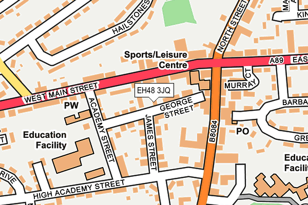 EH48 3JQ map - OS OpenMap – Local (Ordnance Survey) EH48 3JQ map - OS OpenMap – Local (Ordnance Survey)
