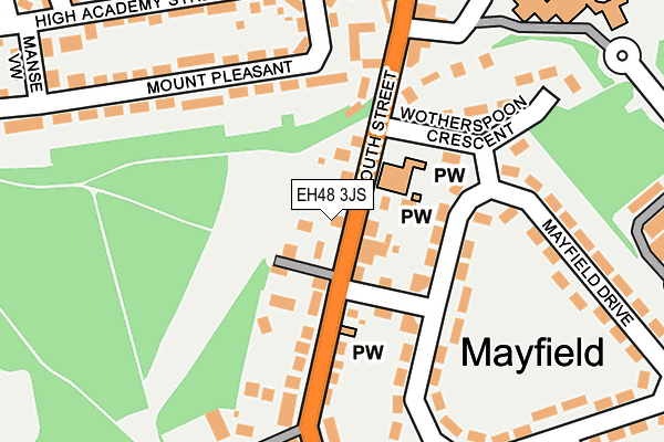 EH48 3JS map - OS OpenMap – Local (Ordnance Survey) EH48 3JS map - OS OpenMap – Local (Ordnance Survey)