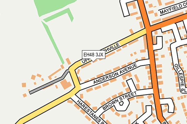 EH48 3JX map - OS OpenMap – Local (Ordnance Survey) EH48 3JX map - OS OpenMap – Local (Ordnance Survey)