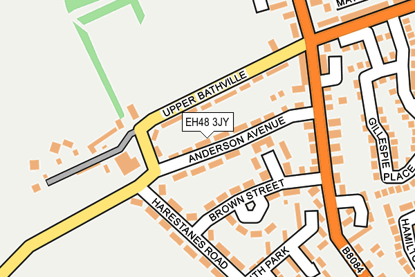 EH48 3JY map - OS OpenMap – Local (Ordnance Survey) EH48 3JY map - OS OpenMap – Local (Ordnance Survey)