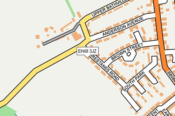 EH48 3JZ map - OS OpenMap – Local (Ordnance Survey) EH48 3JZ map - OS OpenMap – Local (Ordnance Survey)