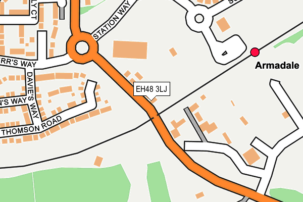 EH48 3LJ map - OS OpenMap – Local (Ordnance Survey) EH48 3LJ map - OS OpenMap – Local (Ordnance Survey)