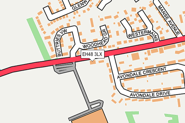 EH48 3LX map - OS OpenMap – Local (Ordnance Survey) EH48 3LX map - OS OpenMap – Local (Ordnance Survey)