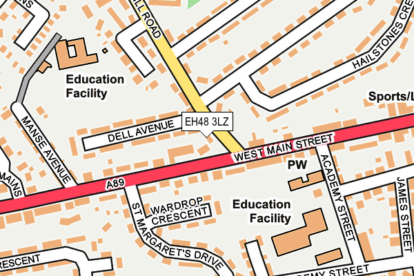 EH48 3LZ map - OS OpenMap – Local (Ordnance Survey) EH48 3LZ map - OS OpenMap – Local (Ordnance Survey)