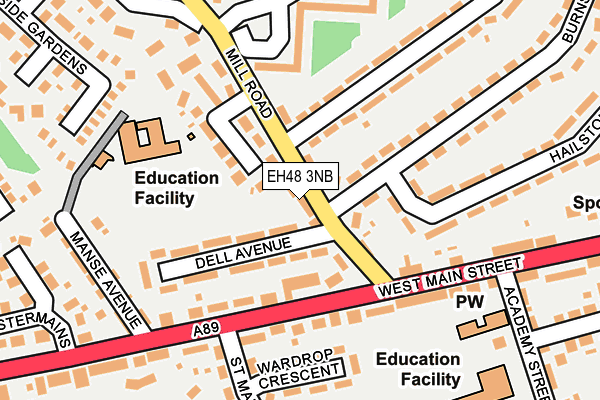 EH48 3NB map - OS OpenMap – Local (Ordnance Survey) EH48 3NB map - OS OpenMap – Local (Ordnance Survey)