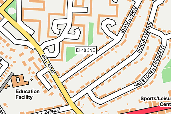 EH48 3NE map - OS OpenMap – Local (Ordnance Survey) EH48 3NE map - OS OpenMap – Local (Ordnance Survey)