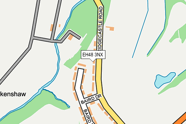 EH48 3NX map - OS OpenMap – Local (Ordnance Survey) EH48 3NX map - OS OpenMap – Local (Ordnance Survey)
