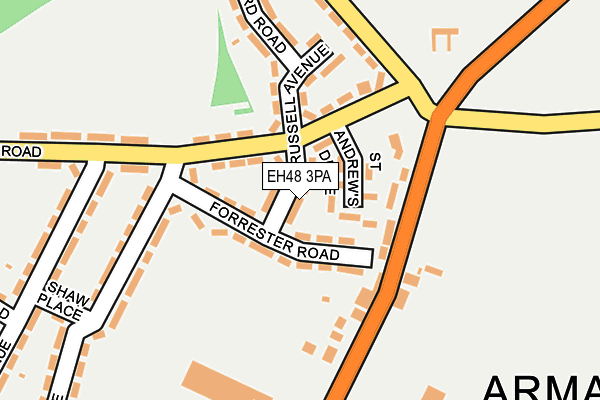 EH48 3PA map - OS OpenMap – Local (Ordnance Survey) EH48 3PA map - OS OpenMap – Local (Ordnance Survey)