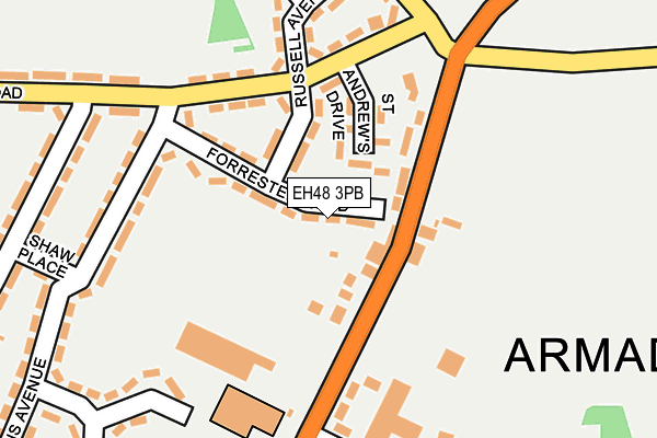 EH48 3PB map - OS OpenMap – Local (Ordnance Survey) EH48 3PB map - OS OpenMap – Local (Ordnance Survey)