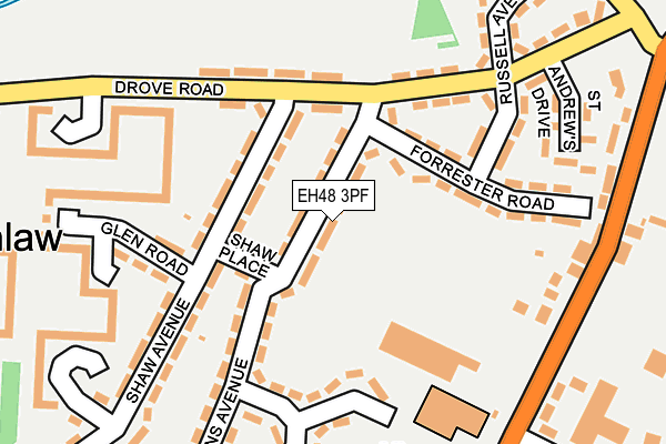 EH48 3PF map - OS OpenMap – Local (Ordnance Survey) EH48 3PF map - OS OpenMap – Local (Ordnance Survey)