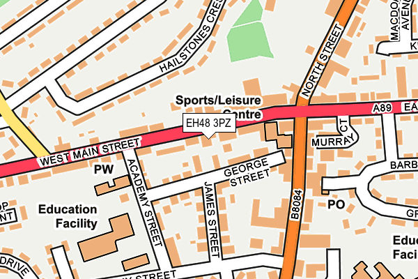 EH48 3PZ map - OS OpenMap – Local (Ordnance Survey) EH48 3PZ map - OS OpenMap – Local (Ordnance Survey)
