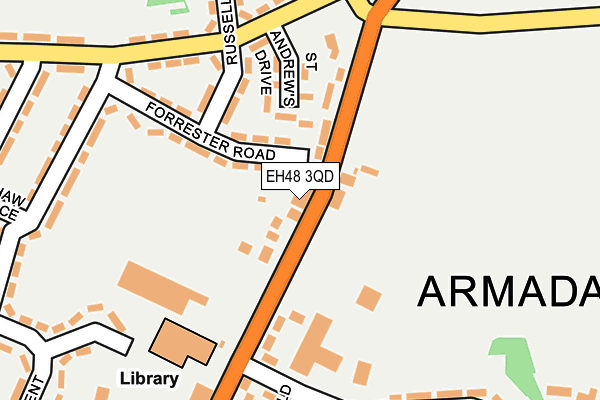 EH48 3QD map - OS OpenMap – Local (Ordnance Survey) EH48 3QD map - OS OpenMap – Local (Ordnance Survey)