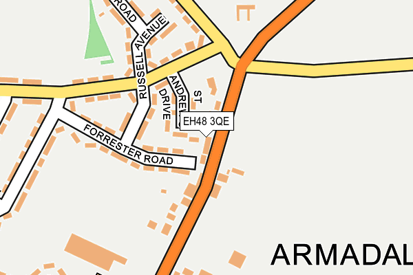 EH48 3QE map - OS OpenMap – Local (Ordnance Survey) EH48 3QE map - OS OpenMap – Local (Ordnance Survey)