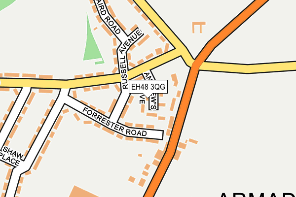 EH48 3QG map - OS OpenMap – Local (Ordnance Survey) EH48 3QG map - OS OpenMap – Local (Ordnance Survey)