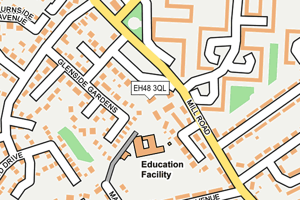 EH48 3QL map - OS OpenMap – Local (Ordnance Survey) EH48 3QL map - OS OpenMap – Local (Ordnance Survey)