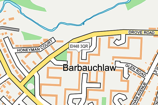 EH48 3QR map - OS OpenMap – Local (Ordnance Survey) EH48 3QR map - OS OpenMap – Local (Ordnance Survey)