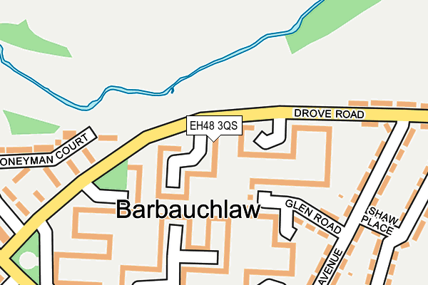 EH48 3QS map - OS OpenMap – Local (Ordnance Survey) EH48 3QS map - OS OpenMap – Local (Ordnance Survey)