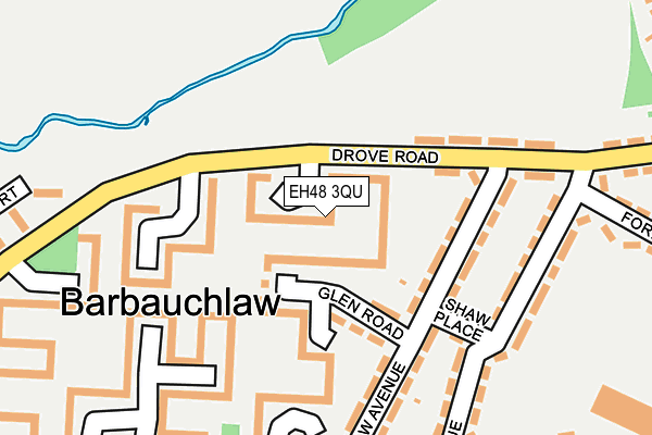 EH48 3QU map - OS OpenMap – Local (Ordnance Survey) EH48 3QU map - OS OpenMap – Local (Ordnance Survey)