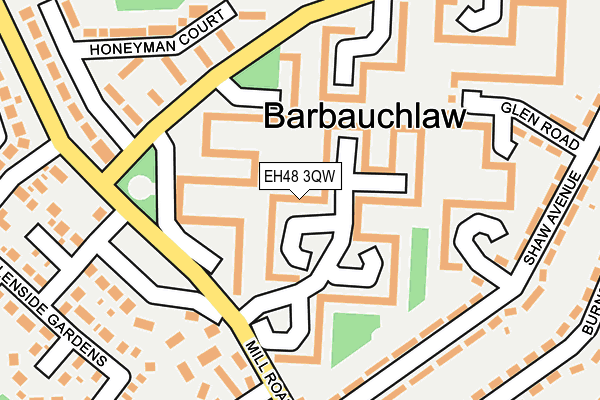 EH48 3QW map - OS OpenMap – Local (Ordnance Survey) EH48 3QW map - OS OpenMap – Local (Ordnance Survey)