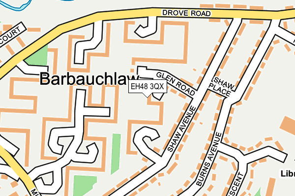 EH48 3QX map - OS OpenMap – Local (Ordnance Survey) EH48 3QX map - OS OpenMap – Local (Ordnance Survey)