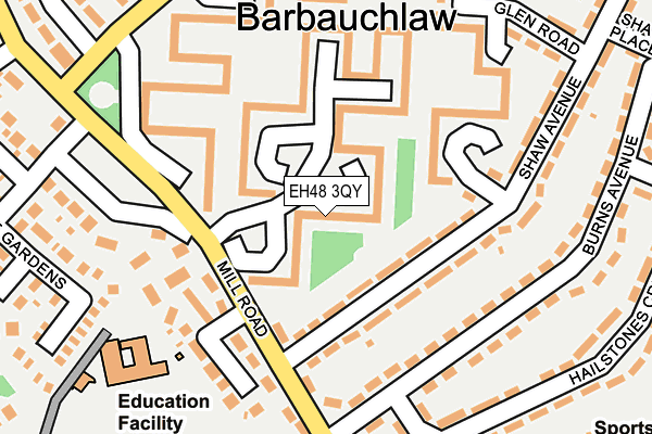 EH48 3QY map - OS OpenMap – Local (Ordnance Survey) EH48 3QY map - OS OpenMap – Local (Ordnance Survey)