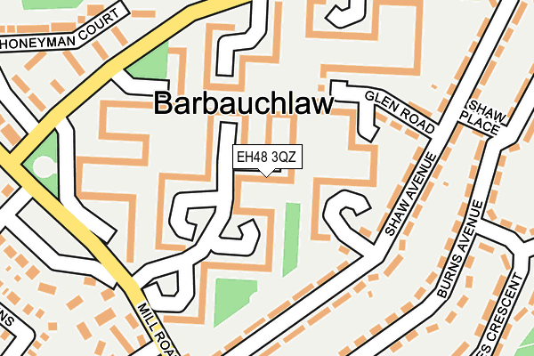 EH48 3QZ map - OS OpenMap – Local (Ordnance Survey) EH48 3QZ map - OS OpenMap – Local (Ordnance Survey)
