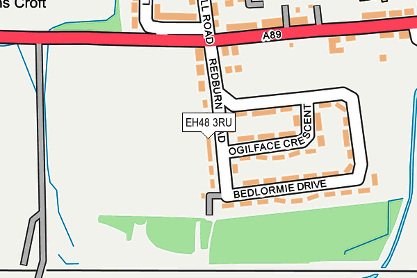 EH48 3RU map - OS OpenMap – Local (Ordnance Survey) EH48 3RU map - OS OpenMap – Local (Ordnance Survey)