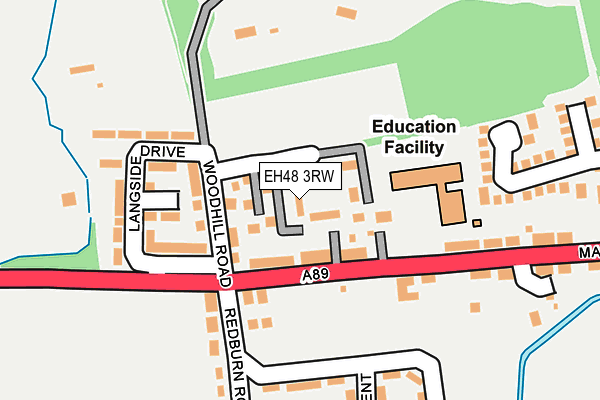 EH48 3RW map - OS OpenMap – Local (Ordnance Survey) EH48 3RW map - OS OpenMap – Local (Ordnance Survey)