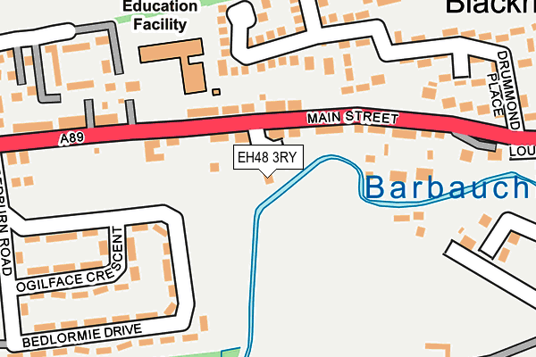 EH48 3RY map - OS OpenMap – Local (Ordnance Survey) EH48 3RY map - OS OpenMap – Local (Ordnance Survey)