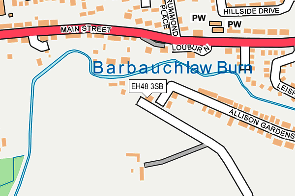 EH48 3SB map - OS OpenMap – Local (Ordnance Survey) EH48 3SB map - OS OpenMap – Local (Ordnance Survey)