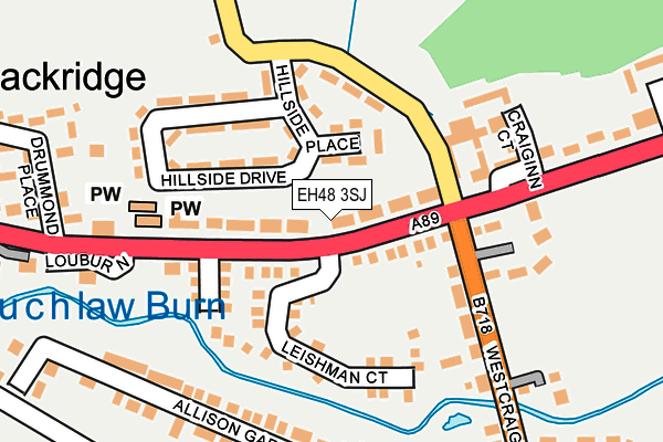 EH48 3SJ map - OS OpenMap – Local (Ordnance Survey) EH48 3SJ map - OS OpenMap – Local (Ordnance Survey)