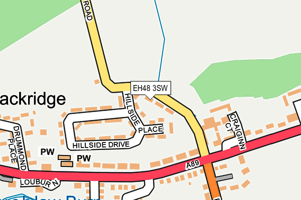 EH48 3SW map - OS OpenMap – Local (Ordnance Survey) EH48 3SW map - OS OpenMap – Local (Ordnance Survey)