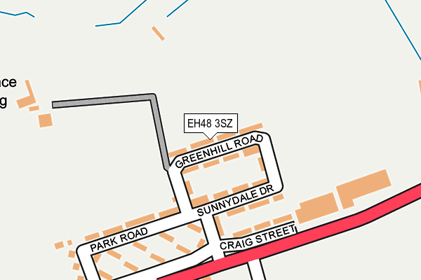 EH48 3SZ map - OS OpenMap – Local (Ordnance Survey) EH48 3SZ map - OS OpenMap – Local (Ordnance Survey)