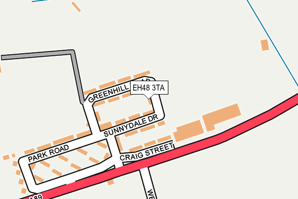 EH48 3TA map - OS OpenMap – Local (Ordnance Survey) EH48 3TA map - OS OpenMap – Local (Ordnance Survey)