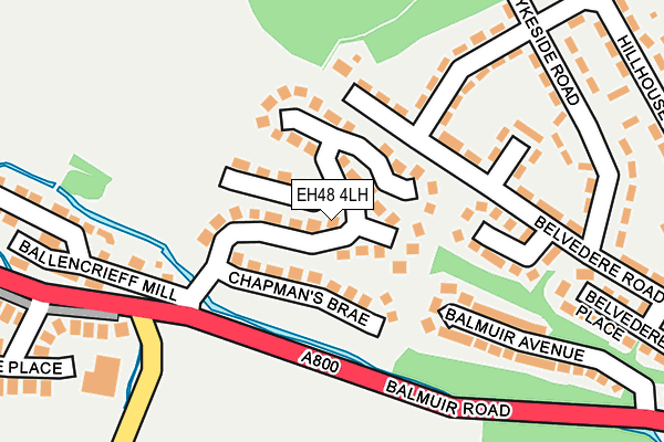 EH48 4LH map - OS OpenMap – Local (Ordnance Survey) EH48 4LH map - OS OpenMap – Local (Ordnance Survey)